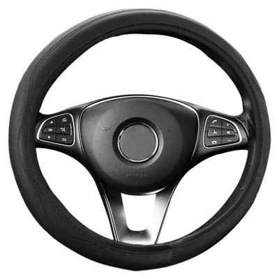Produktbild von Lenkradbezug Lenkradhülle Lenkradschutz - Antirutsch - Schwarz - 37 bis 39 cm - Für Auto und Fahrzeug