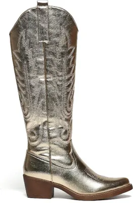 Produktbild von Cowboylaarzen Goud Stiksels Hoog