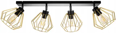 Image de Plafonnier Suspension Lustre Led Doré Plafonnier