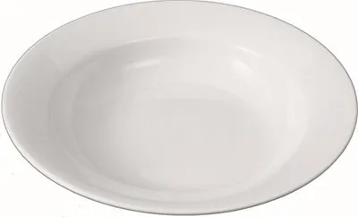 Produktbild von Teller tief Porzellan Ø 22 cm Speiseteller Hotelporzellan Frühstück Snack Vesper