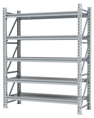Produktbild von Povag Schwerlastregal, 600 kg Fachlast, Lagerregal mit 5 Ebenen, 200x164x60 cm