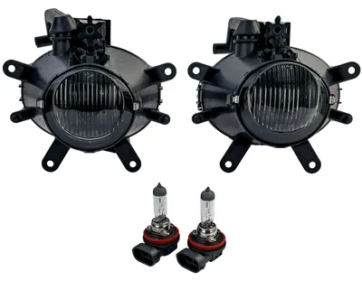 Für BMW E46 Facelift 9/2001-05 ohne M-Paket Klarglas Nebelscheinwerfer Schwarz in der Farbe Schwarz von Carparts-Online GmbH