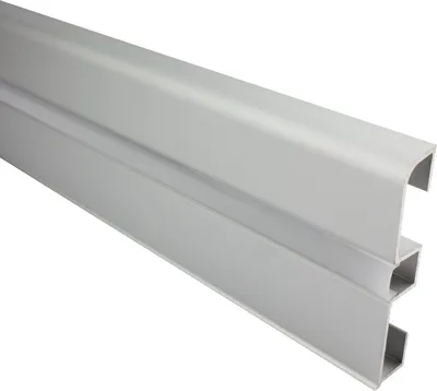Produktbild von - C01 LED Aluprofil silber Sockelleiste 2m opal