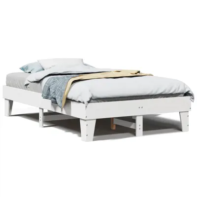 Obrázok produktu pre Posteľ bez matraca biely 135x190 cm masívna borovica