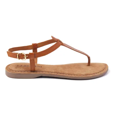 Produktbild von Lazamani Iris Damen Ledersandalen Tan Größe 41