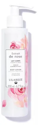 Image de Lilaroze Paris Lait Corps Extrait de Rose Hydrate et Apaise beurre de karité 200ml