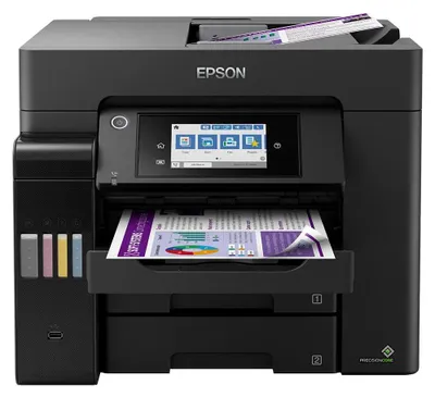 Produktbild von Epson EcoTank L6570, Laser, Farbdruck, 1200 x 2400 DPI, Farbscan, Direktdruck, Schwarz