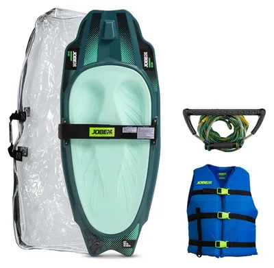 Immagine prodotto di Pacchetto Jobe Slash Kneeboard: tavola da freestyle con giubbotto, borsa e gancio di traino – per principianti