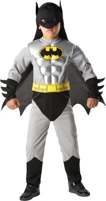 Produktbild von Kids Deluxe Metallic Batman Costume - Size STANDARD