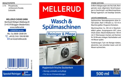 Produktbild von Mellerud Wasch & Spülmaschinen Reiniger & Pflege 0,5 L