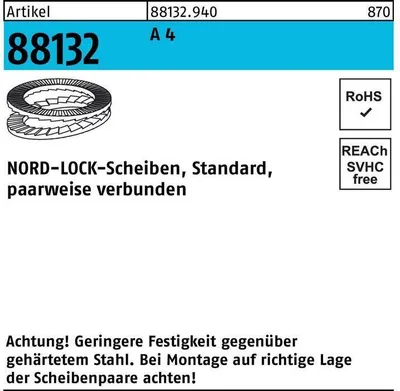 Produktbild von Unterlegscheibe R 88132 geklebt NL 5 SS A 4
