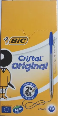 Obrázek produktu pro Kuličkové pero Cristal Original modré (50ks) BIC
