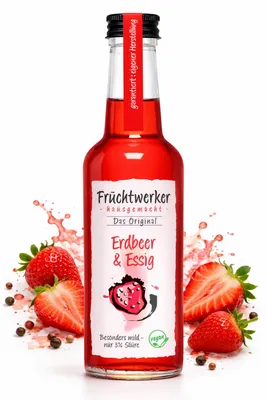Produktbild von Fruchtwerker Erdbeer & Essig ab 250ml