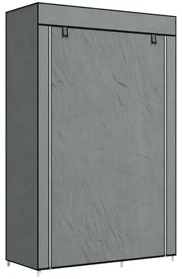 Obrázok produktu pre Skriňa na oblečenie s 6 policami | Farba: tmavosivá | Rozmery: 102 x 42,5 x 162,5 cm