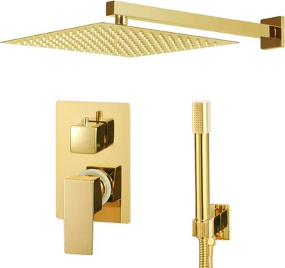Produktbild von vidaXL Duschsystem Edelstahl 201 Golden
