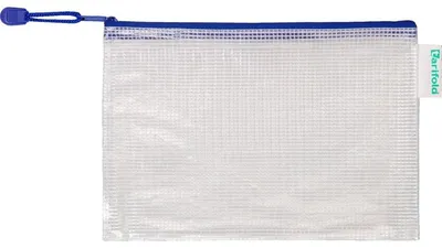 Image de Pochette à fermeture éclair en PVC DIN A5 bl