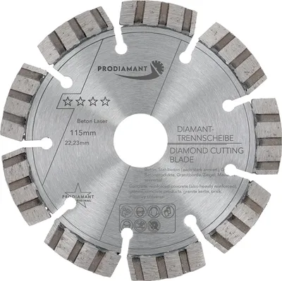 Produktbild von PRODIAMANT Diamanttrennscheibe 115mm Beton Laser Turbo B711