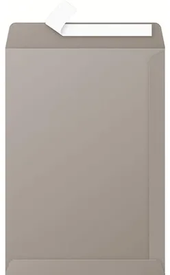 Image de Enveloppe Pollen C4 120 g, lot de 200 pièces, fermeture adhésive, gris foncé