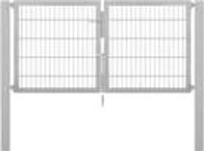 Immagine prodotto di Alberts 636463 Cancello doppio Flexo con accessori, zincato a caldo, larghezza 200 cm, altezza 100 cm