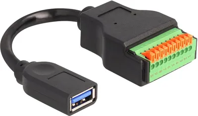 Image de DELOCK USB 3.2 Gen 1 Kabel Typ-A Bu > Terminalblock Adapter