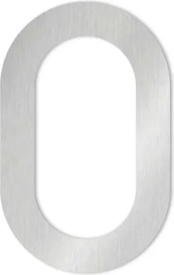 Produktbild von Heibi 1x MAX Hausnummer/Buchstabe zur Wahl Edelstahl 10/16 cm 0 1 2 3 4 5 6 7 8 9 a b c d /