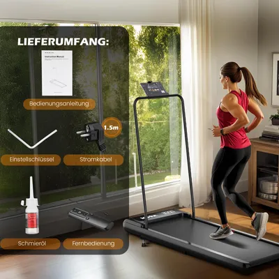Produktbild von Kehot Laufband 4-fach Steigung | Bluetooth APP | Fernbedienung | LED Display  |für Zuhause