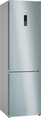 Produktbild von Siemens KG39NXICF Freistehende KÃ1/4hl-/Gefrierkombi, 2 TÃ1/4ren, Silber, 260 l Nutzinhalt KÃ1/4hlteil, 103 l Nutzinhalt Gefrierteil, 60 cm Breite, , 162 kWh/Jahr, 4 Sterne, 35 dB Geräuschemissionen