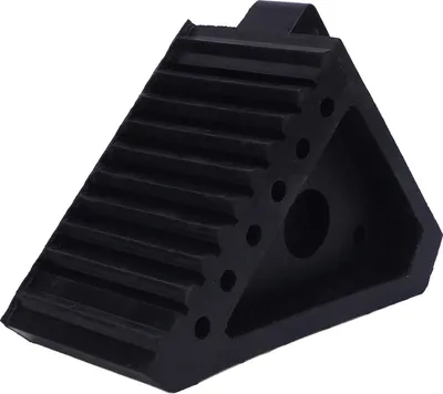 Produktbild von Hochleistungs-Gummi-Unterlegkeil, 6,9 x 3,9 5,9 Zoll, wetterfest, rutschfest, tragbarer Reifenblock für Auto, Reiseanhänger, Wohnmobil, LKW, ATV
