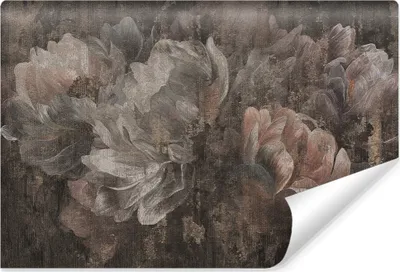 Produktbild von Muralo Selbstklebende Fototapete Für Wohnzimmer abstrakte Pfingstrosen BLUMEN Malarei Br. 135cm x Hö. 90cm