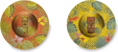 Produktbild von Excelsa Set mit 6 Pastatellern Tiki Keramik 28,5 cm Bunt