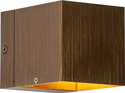 Produktbild von QAZQA - Moderne Wandleuchte aus dunkler Bronze – Transfer I Wohnzimmer I Schlafzimmer - Aluminium Quadratisch - LED geeignet G9