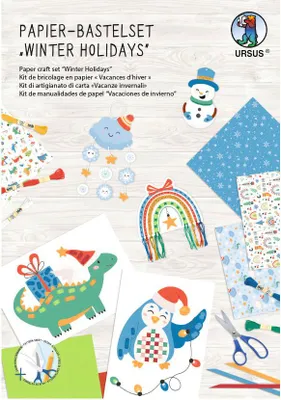 Produktbild von URSUS Papier Bastelset Winter Holidays