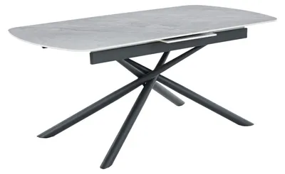 Produktbild von Kulissen-Esstisch >SINTRA< ausziehbar 220cm, Sintered Stone grau - 180/220x76x90cm (BxHxT)