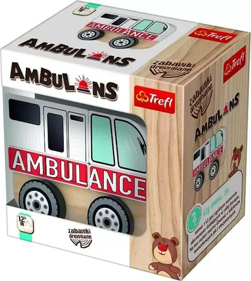 Immagine prodotto di Ambulanza Giocattolo In Legno In Scatola 61000 Trefl