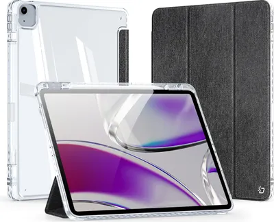 Image de DUX DUCIS UNID étui pliable avec porte stylet adapté à l'iPad Air 13 (2024) / Pad Pro 12.9 (2018/2020/2021/2022) noir