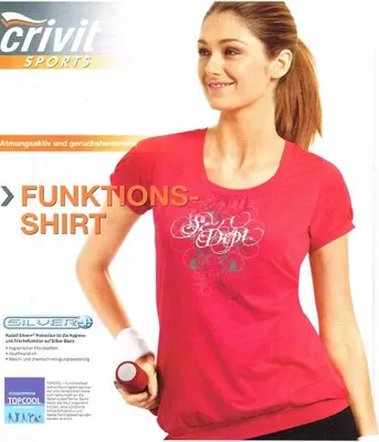 Produktbild von Crivit Sports Damen Funktionsshirt 64435 Rot S 36/38
