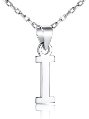 Productafbeelding van Halsketting van zilver (925) met initialen, alfabet, dames, letter I