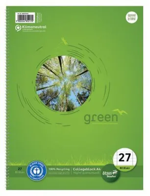 Produktbild von Staufen Collegeblock Green 608575010 DIN A4 70g lin. 80Bl