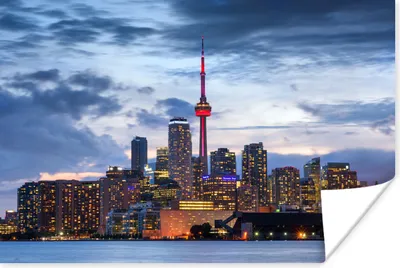 Produktbild von MuchoWow® Poster Dämmerungswolken über Toronto in Kanada 60x40 cm - Schlafzimmerdekoration