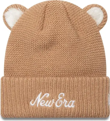 Imagen del producto de Gorro de invierno "New Era Kinder Beanie" con orejas, color caqui, para niños