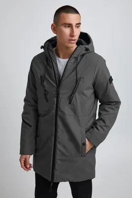 Produktbild von 11 Project PRPine Herren Winterparka Parka Winterjacke mit hochabschließendem Kragen