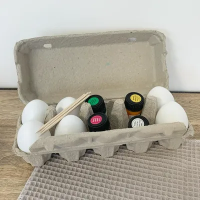 Image de Kit d'oeufs à peindre effet marbre