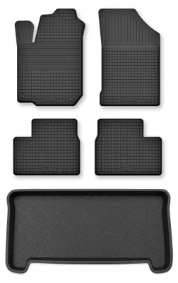 Obrázek produktu pro Vaničkové autokoberce + vana kufru pro: Toyota Yaris I 1999-2005 hatchback 5 ks