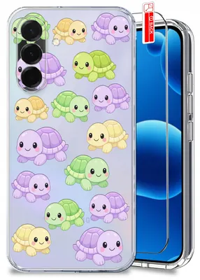 Produktbild von Hülle für Samsung A36 5G – Sommermotive, farbenfrohe Clear Case + Displayschutzglas