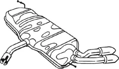 Produktbild von BOSAL 105-509 Endschalldämpfer