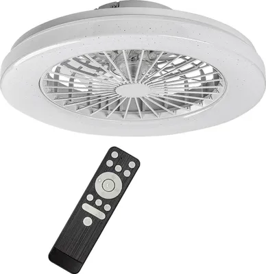 Zdjęcie produktu dla Lampa sufitowa z wentylatorem - Lampowentylator LED 48W RGB z pilotem DALFON2 71333 Rabalux