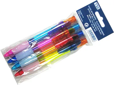 Produktbild von TSI Kugelschreiber Color Star 4er Packung