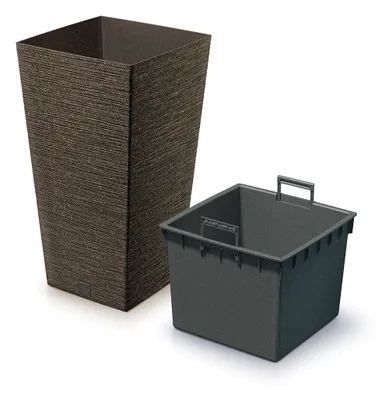 Produktbild von Kunststoffeinsatz Topf braun Furu Square 26,5 cm