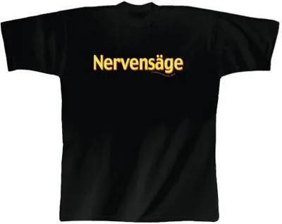 Produktbild von T-Shirt mit Print - Nervensäge - 10605 - schwarz - Gr. S-XXl Größe - L