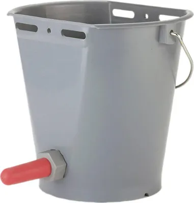 Immagine prodotto di Kerbl Kälber Tränkeeimer mit Saugventil (Tränkeeimer für Rinder, Inhalt 8 Liter)
